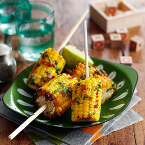 Spicy Steamed Corn Cobs