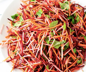 Beetroot, Carrot and Apple Salad with Mint