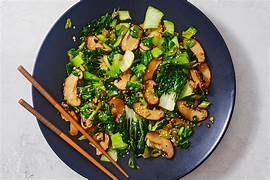 Bok Choy and Shiitake Mushroom Stir-Fry