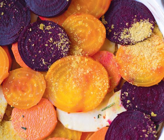 Sweet Potato & Beetroot Gratin