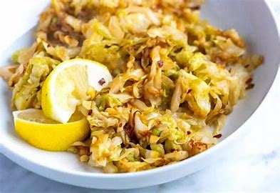 Lemon Garlic Cabbage