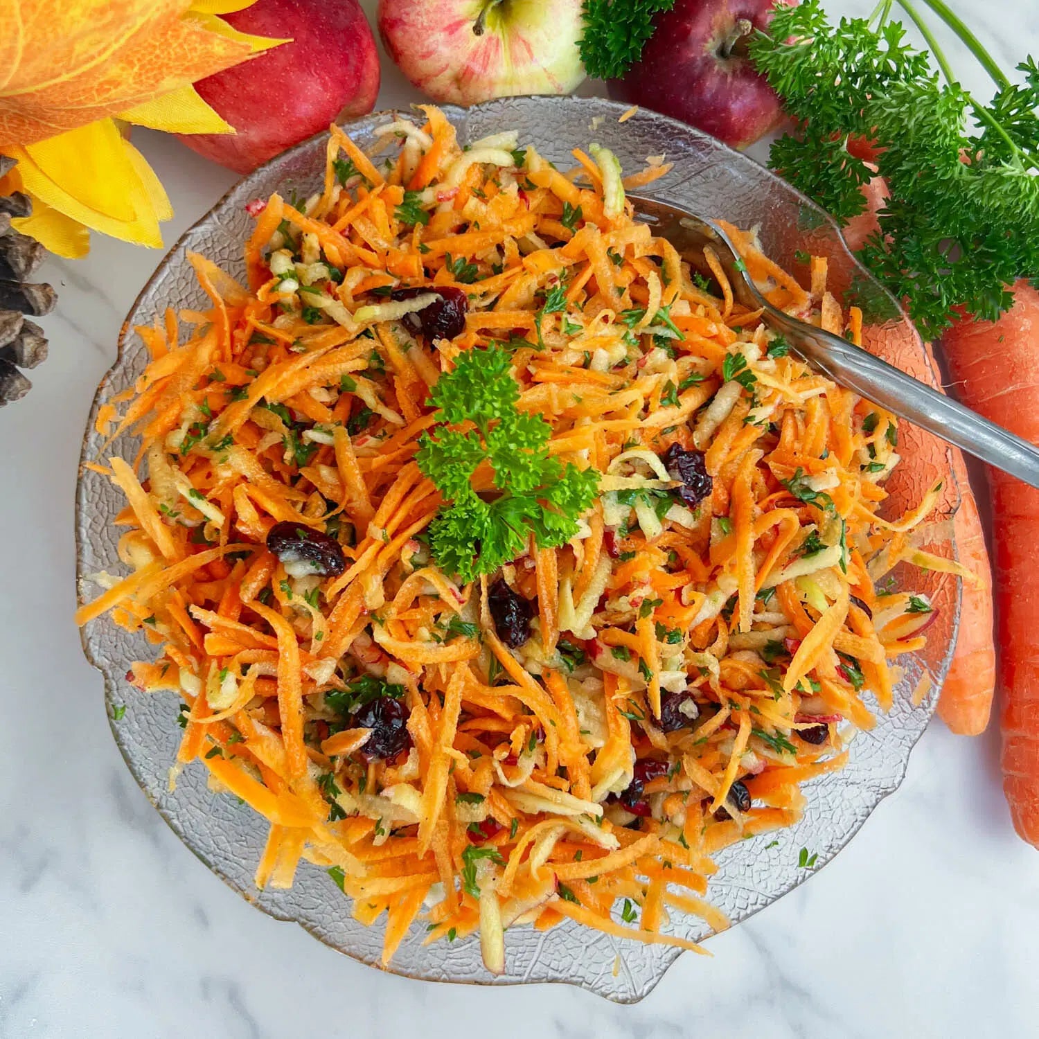 Cabbage, Carrot & Apple Salad