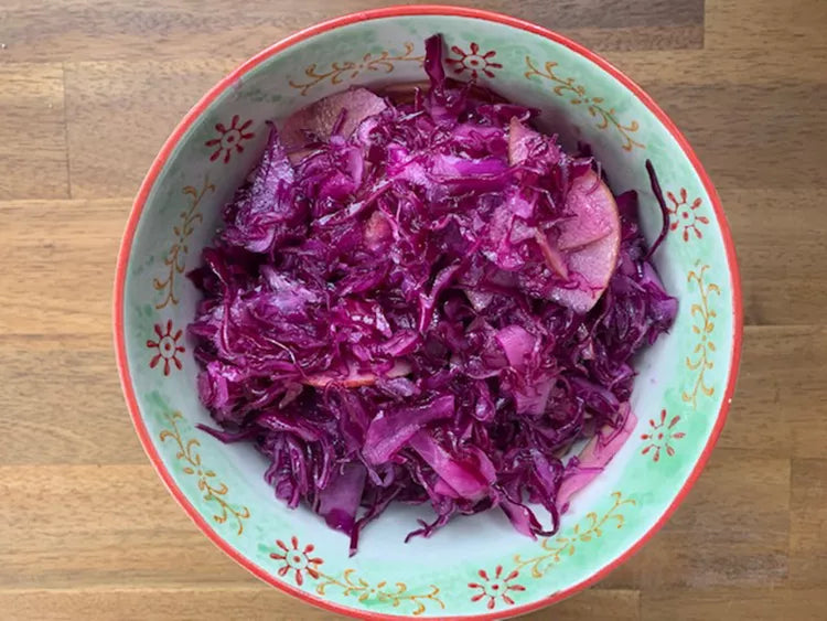 Red Cabbage and Apple Salad
