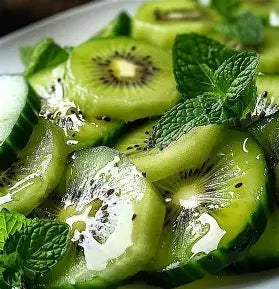 Kiwi Cucumber Mint Salad