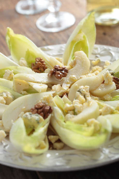 Caramelised Chicory with Maple & Walnuts