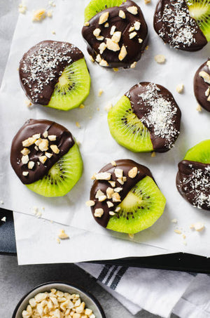 Chocolate Dipped Kiwi Bites