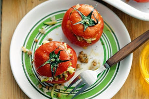 Italian Lentil Stuffed Tomatoes