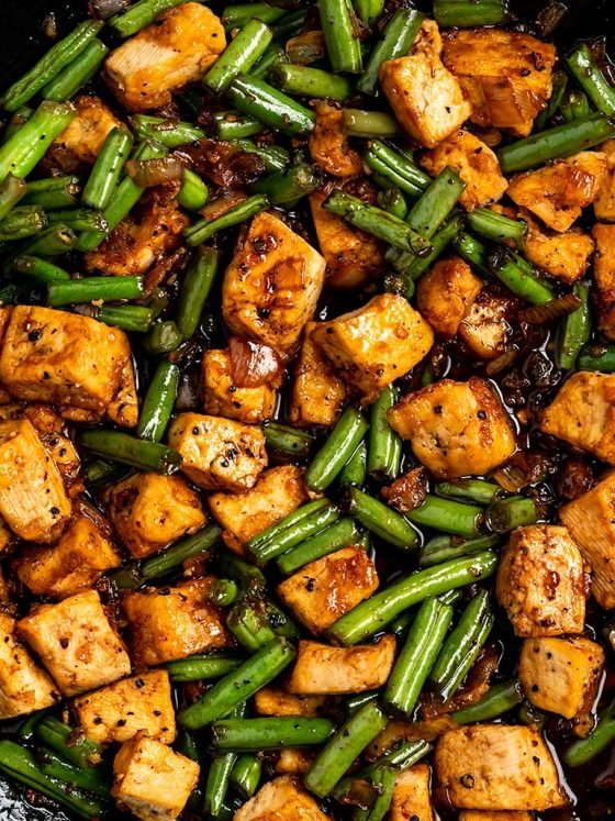 Black Pepper Tofu & Green Beans