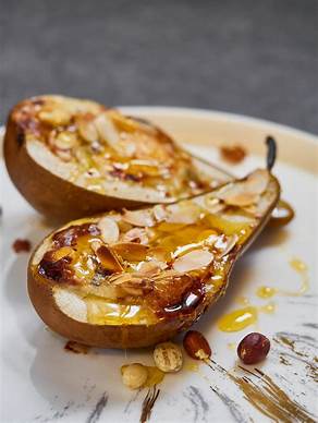 Baked Vegan Gorgonzola Pear