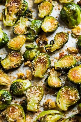 Garlic Rosemary Roasted Brussels Sprouts