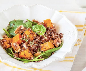Roast Pumpkin, Spinach and Quinoa Salad
