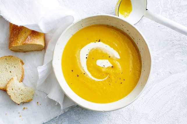 Pumpkin Carrot & Leek Soup