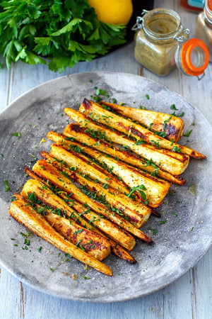 Spiced Roasted Parsnips
