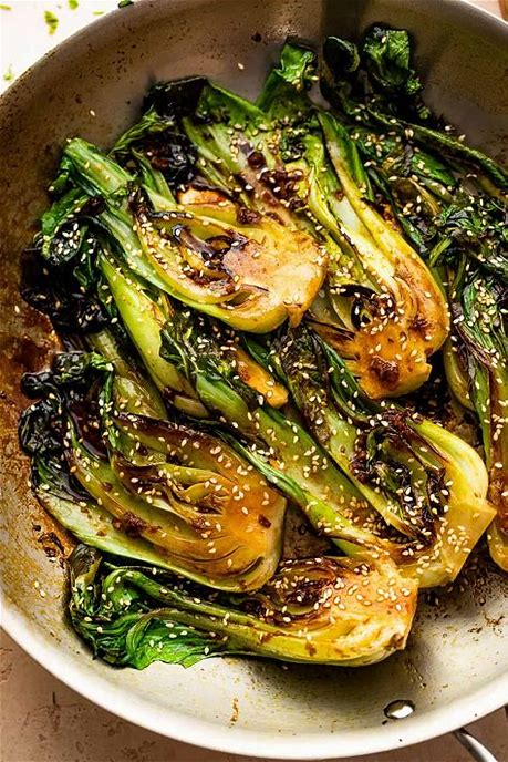 Bok Choy with warm Garlic Soy Dressing