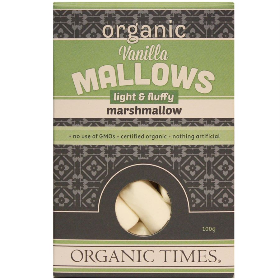 Marshmallows - Organic Times Vanilla Marshmallows 100gm