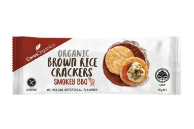 Crackers Brown Rice with smokey BBQ 115g