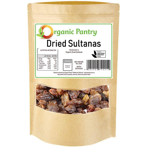 Dried Sultanas - Organic Pantry Dried Sultanas 200g
