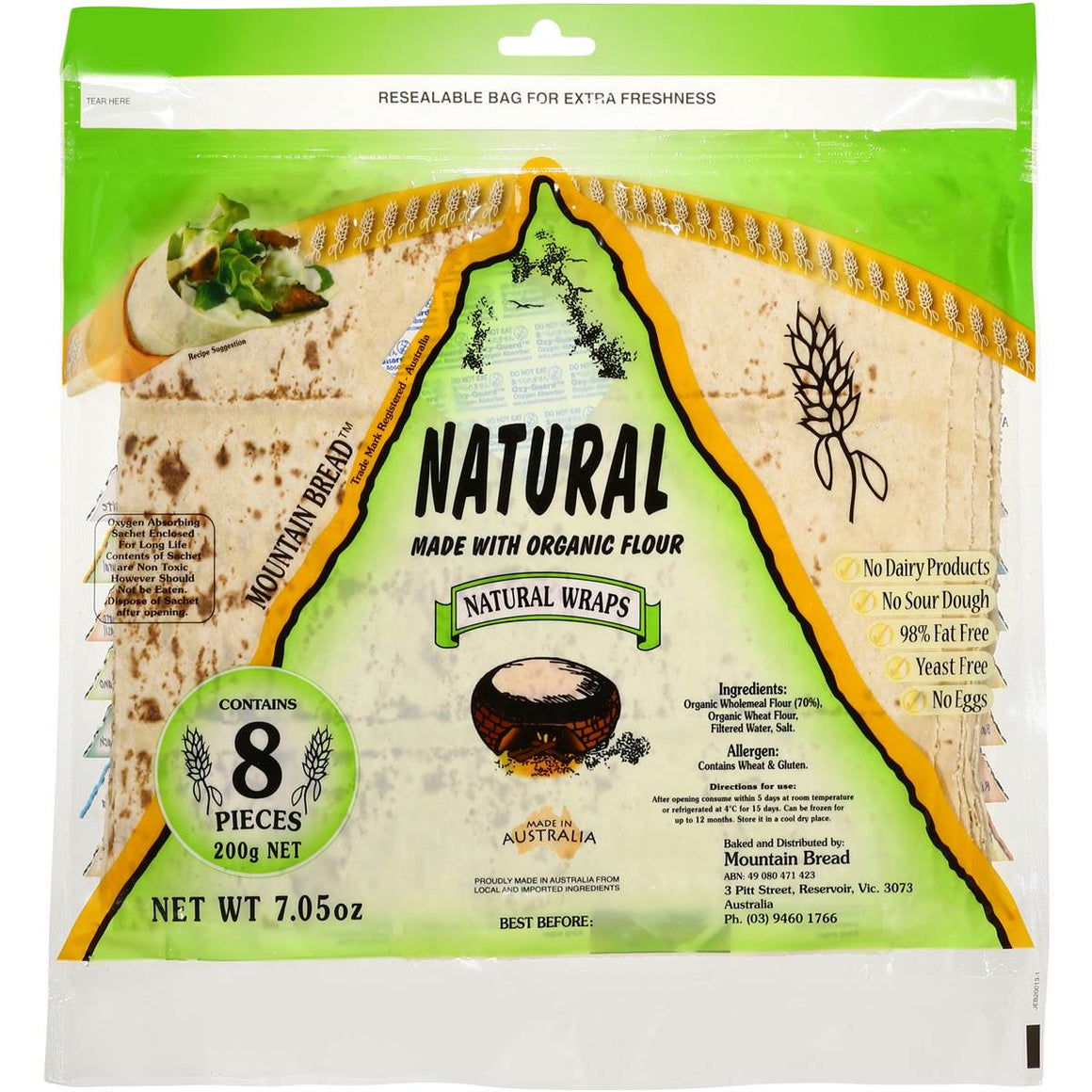 Wraps - Mountain Bread Natural Wraps