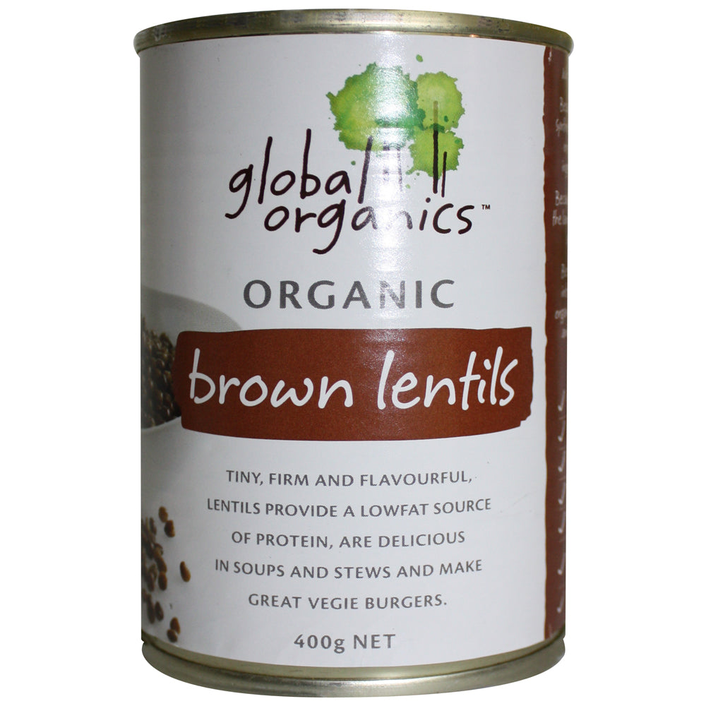 Beans -  Brown Lentils 400g by Global Organics