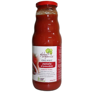 Sauce - Passata di pomodoro Tomato Puree by Global Organics 680g