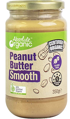 Peanut Butter Smooth by Absolute Organic 375g
